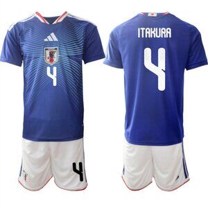 Ko Itakura Blue 2026 WC Soccer Jersey Suit
